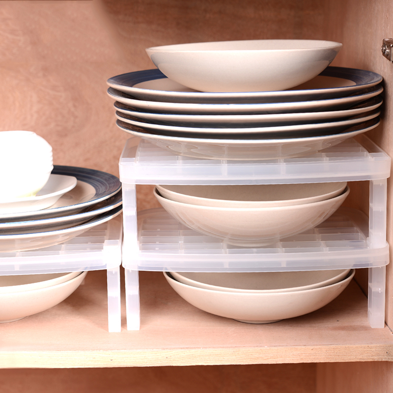 Japan Import Dishes Rack Plate Rack Kitchen Shelve Finishing Rack Plastic Superimposed Drying Bowl Containing Layer Rack Drain Shelf