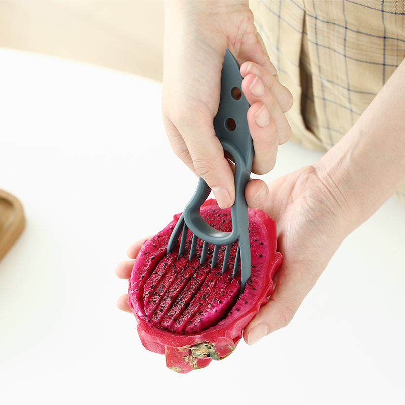 Japanese home kitchen cutting dragon fruit artifact avocado cutter slicer knife simple kitchen shredding gadget