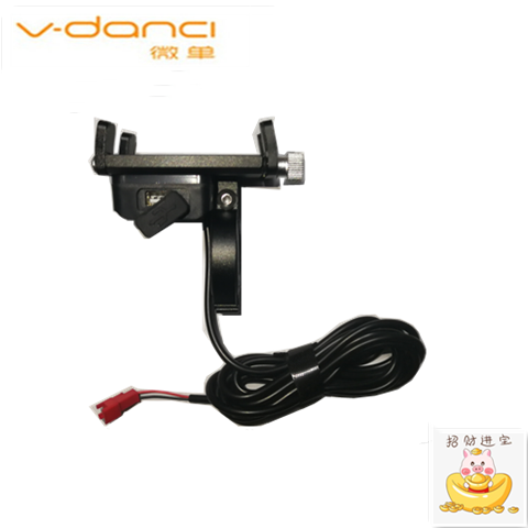 Driving special micro-single-eye camera hummingbird Yadi Jiema folding lithium electric vehicle aluminum alloy 36-48-charging mobile phone holder