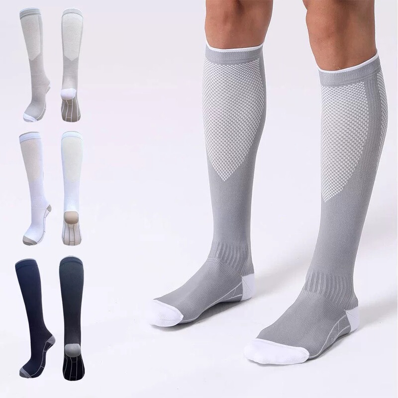 Outdoor Professional Sports Compression Socks, Compression Elastic Socks, Long Socks, Calf Yoga Socks, Running and Cycling Football Socks