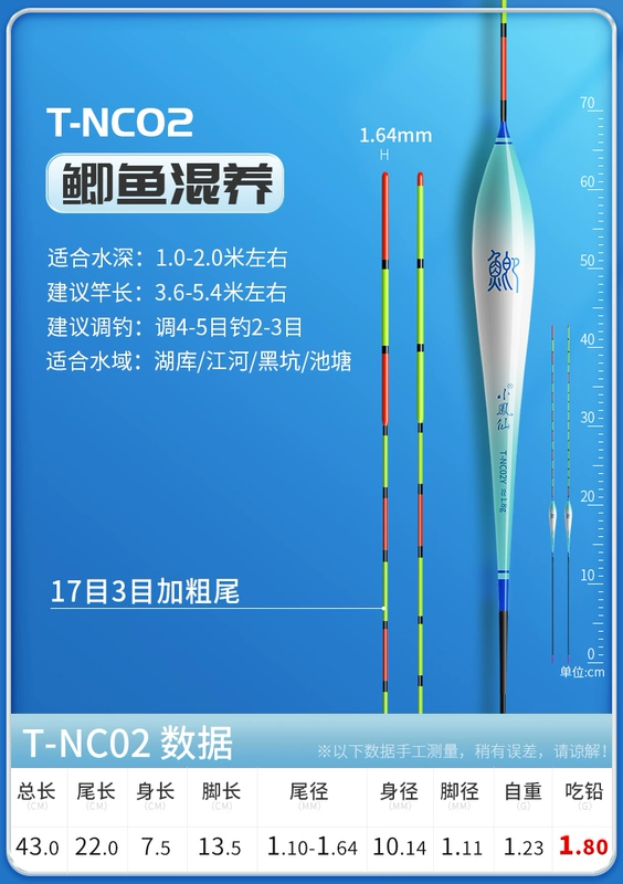 Phao câu cá chép miệng nhẹ Xiaofengxian câu cá hoang dã có độ nhạy cao chính hãng đặc biệt bắt mắt phao cá đuôi mây dấu nano cá phao câu đài cao cấp phao câu lục đầu cần