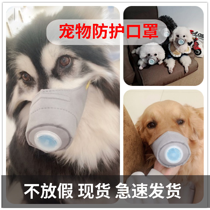 Dog special mouth pet one-time anti-smog N95 medium-sized Japanese bichon golden retriever puppy cover worn by puppies