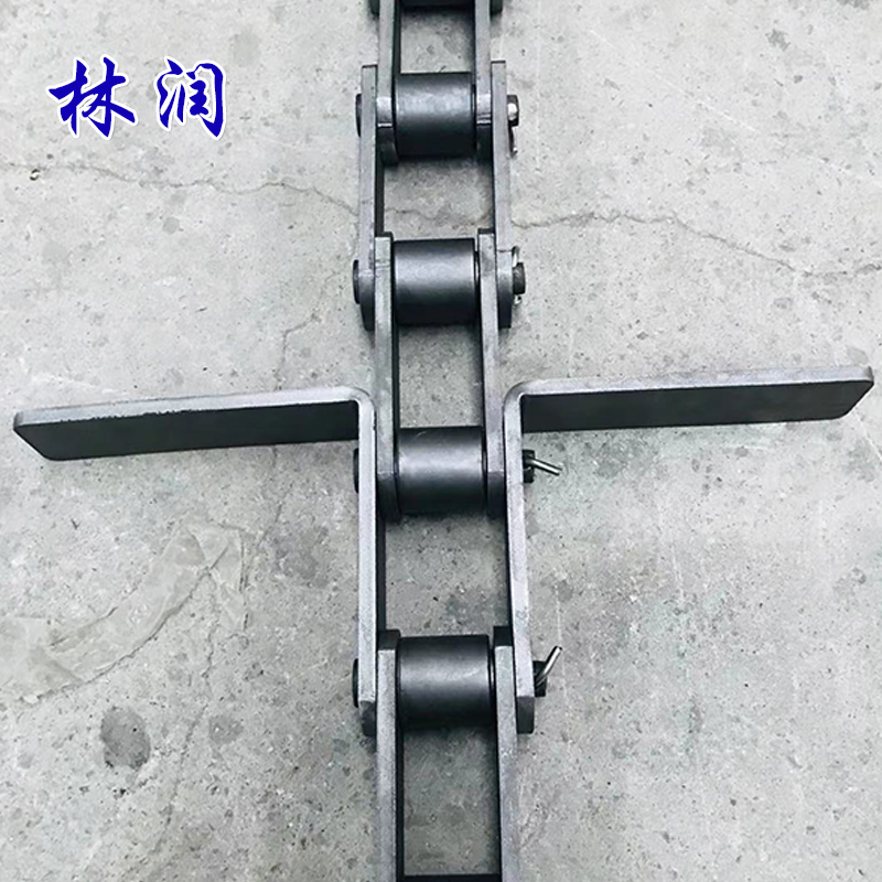 @Scraper Chain Industrial Heavy Duty FU310 Conveyor Plate Chain Single Double Row Large Pitch Zipper Machine Carbon Steel Chain