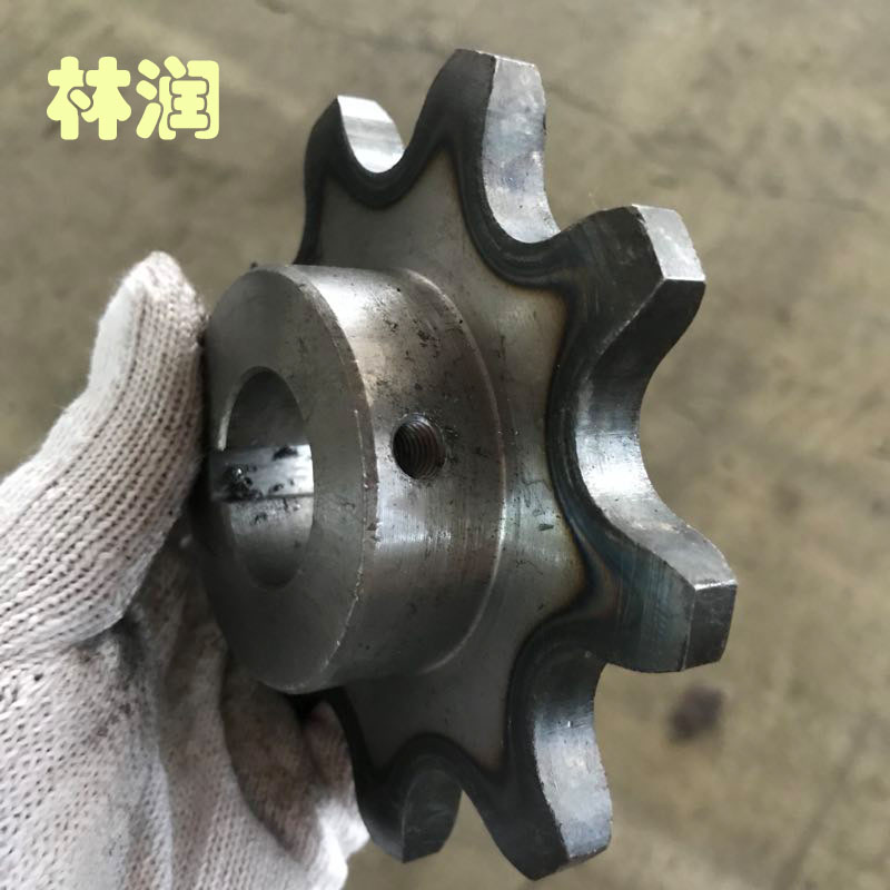 Sprockets chain mechanical transmission set for 4 points 6 minutes 06b08b10a Double row Three rows of 304 stainless steel industrial sprockets