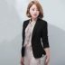 Bộ đồ vest nữ nhỏ ngắn 2018 thu đông 2018 Thời trang mới phiên bản Hàn Quốc của chiếc áo khoác vest dài tay tự trồng áo công sở nữ Business Suit