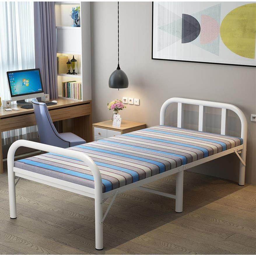 Thickened Double Bed Four Fold Bed Tent Deck Chair Mattress Sofa One Rice Two Bed Linen Bed Folding Bed Solid Adults