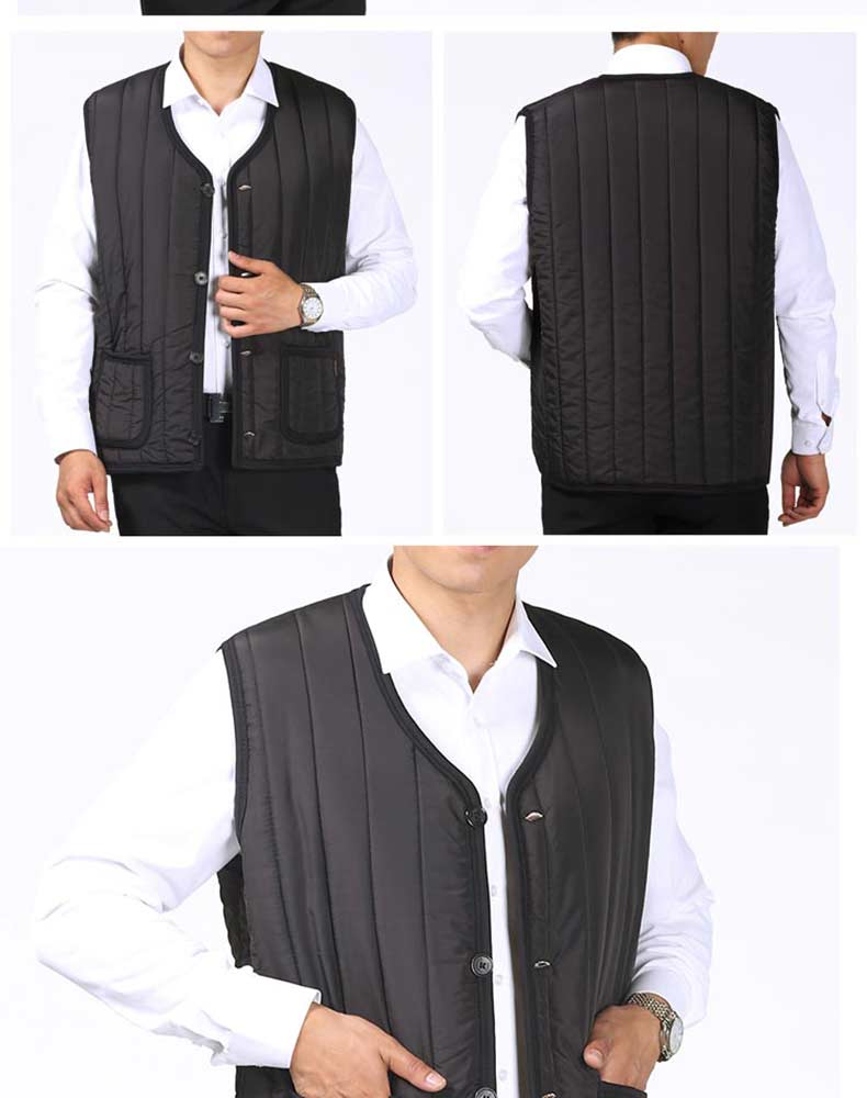 Mùa thu và mùa đông cộng với size áo nhung ấm áp bằng vải cotton áo 3 lỗ nam