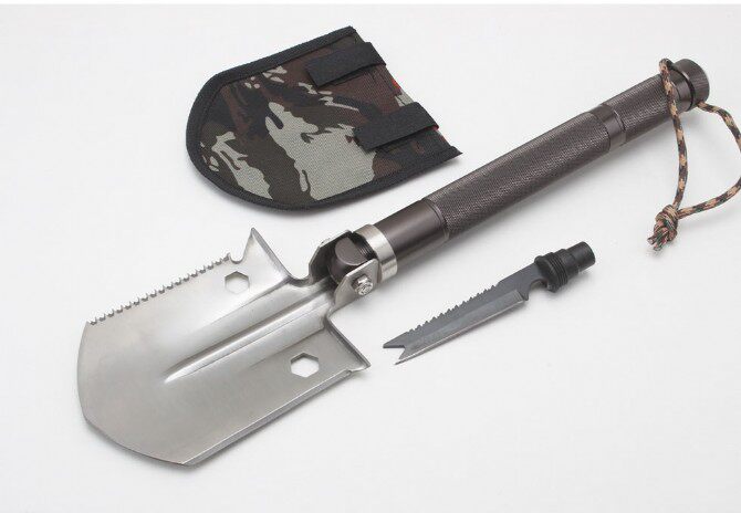 German Engineering Soldiers Shovel Multifunction Outdoor Special Soldiers Original Pint Military version Military shovel On-board Iron Shovel engineer Shovel Manganese Steel