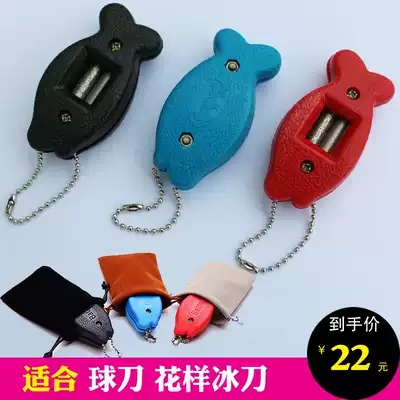 New diamond pattern skate sharpener blade sharpener manual pattern ice knife sharpener