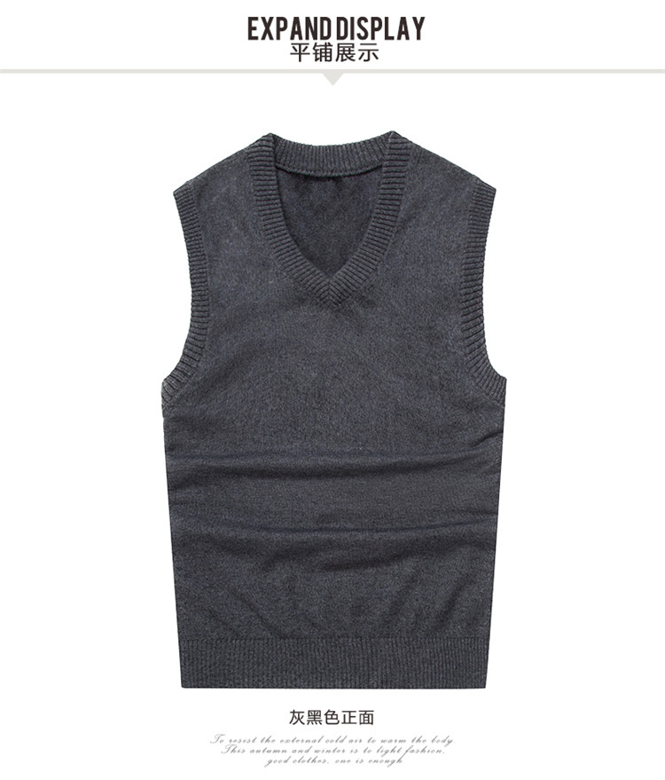 Débardeur homme Woolen gilet pour automne - Ref 1585477 Image 26