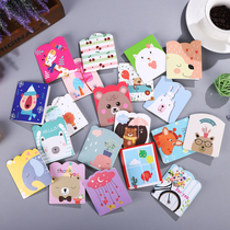 Korea Creative Cards Cute Little Fresh Mini Cartoon Small Card Childrens Festival Wishes Thanks Birthday Message Card