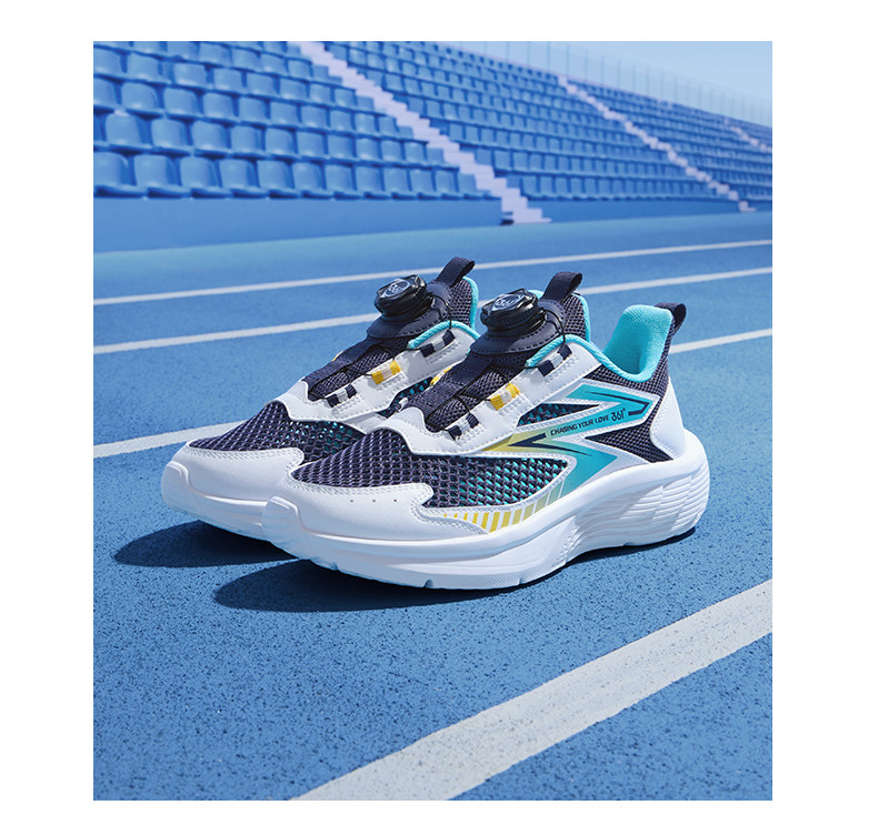 361 Degree Kidsren's Shoes, Kidsren's Running Shoes, Summer New Style Breathable Large Mesh Boys' Shoes, Youth Boys' Sports Shoes — 28