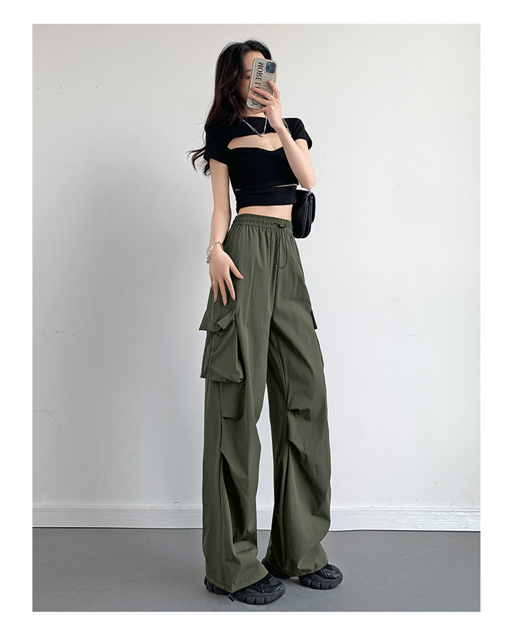 Розовые быстросохнущие тонкие приталенные шелковые штаны, высокая талия, свободный прямой крой 