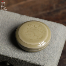 Monday Powder Box Dragon Quanqing Porcelain Yellow Glazed Indonesia Box Ceramic Spice Powder Box Wenfang Supplies Collection To Play