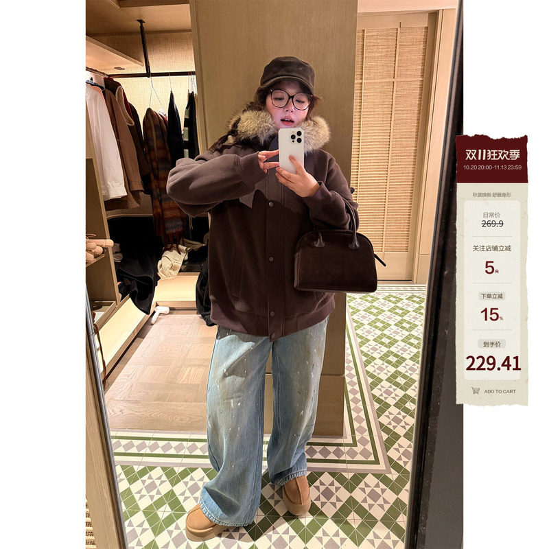 Old Zhang and Little Fat Pongkiki Williamsburg Street Style Ink-Splattered Women's Plus Size Straight-Leg Jeans Winter Old Zhang and Little Fat Pongkiki Williamsburg Street Style Ink-Splattered Women's Plus Size Straight-Leg Jeans Winter