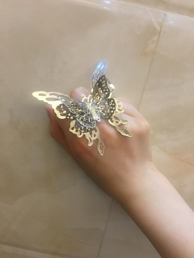 Tianguan phước lành phái sinh xung quanh Xie Pity Flower City Butterfly Butterfly Ring Flower City Cos - Nhẫn nhẫn phong thủy nam