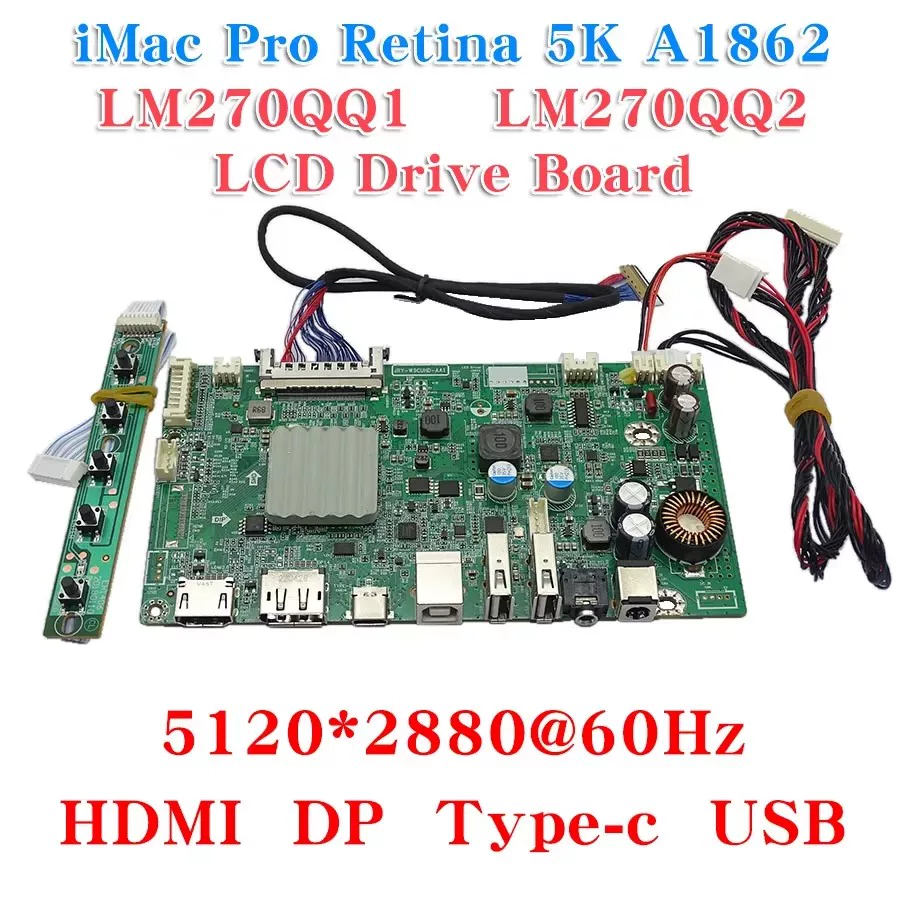 Плата драйвера дисплея 5K60HZ JRY-W9CUHD-AA1 5K HD комплект дисплея, интерфейс Type-C, плата драйвера LM270QQ1 дисплей-модуль