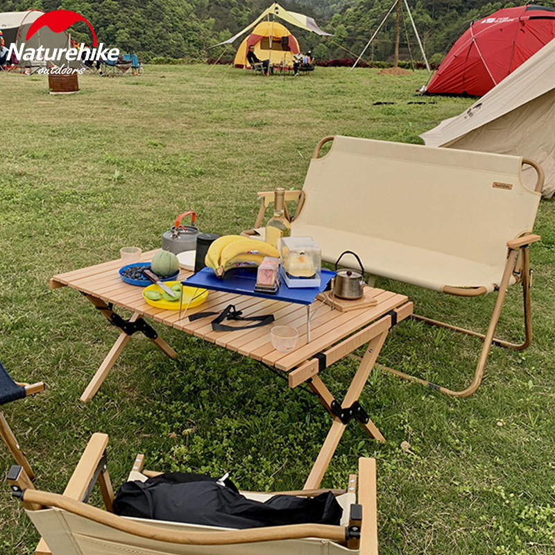 Naturhike Norway Customer outfold Folding Double Chair Portable Casual Chair Backrest Aluminum Alloy Camping Chair
