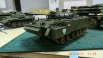 Small number of hands 00356 Russian military BMP-3 armored vehicle surrogate (package plate)