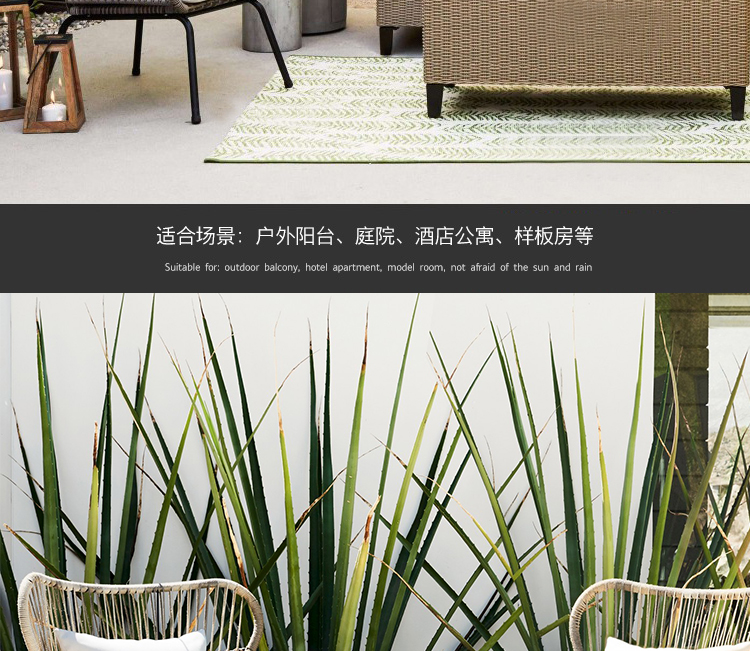 Bàn ghế ngoài trời mây bàn ghế thiết kế sáng tạo mô hình nhà bán hàng bộ phận ghế mây ba mảnh giường và sân vườn bàn ghế - Bàn ghế ngoài trời / sân bàn ghế ngoài trời