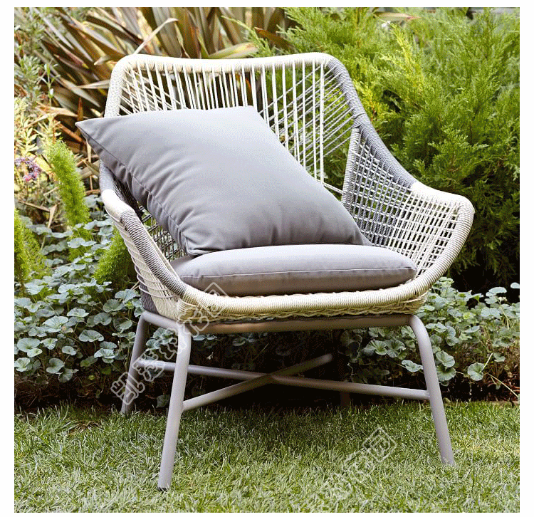 Nội thất sáng tạo Bắc Âu sofa ngoài trời ghế sofa ghế sofa ban công sân vườn ngoài trời kết hợp đồ nội thất mây - Bàn ghế ngoài trời / sân bàn ghế sắt ngoài trời