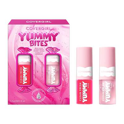 American Covergirl Cover Girl Yummy Gloss Lip Care Honey Dudu Moisturizing Portable Lip Gloss 2-piece set