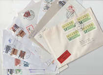 {Muzi Fairy Tales} German stamps Foreign registered letters are actually sent 10 different