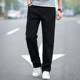 Autumn Thick Loose Straight Jeans Men's Black Slim Elastic Pants Casual Pants Style Korean Trendy Pants