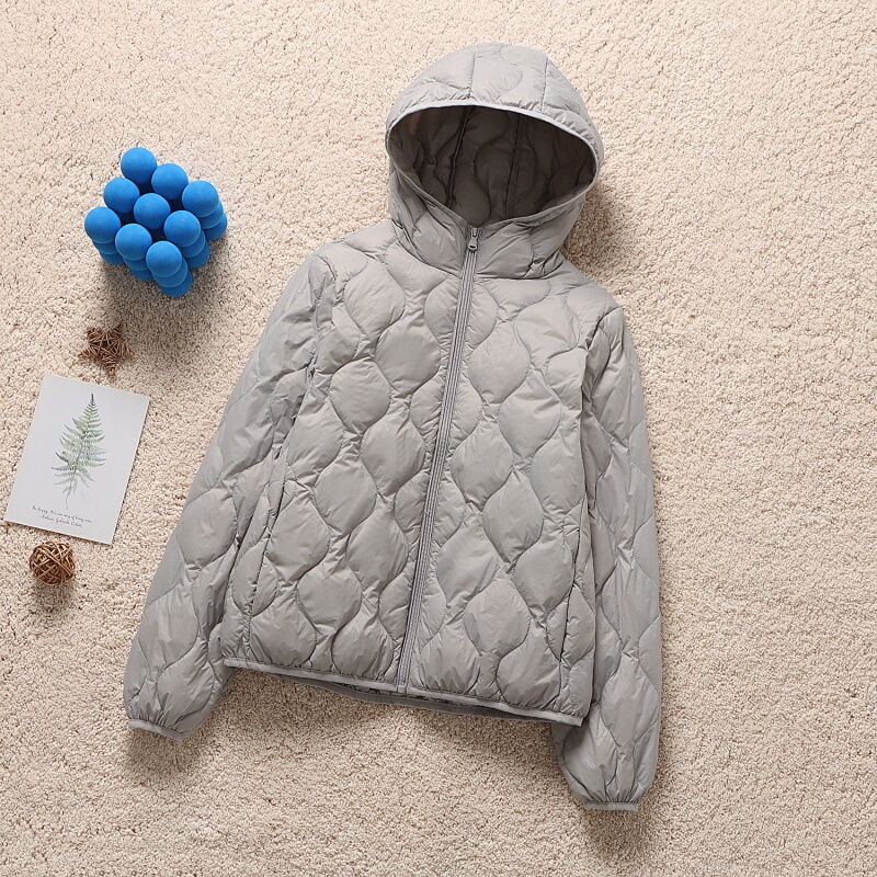 2025 New Autumn and Winter Lightweight Large Size down Jacket for Women, Short Hooded Loose Warm Coat, Ultra-Light and Lightweight