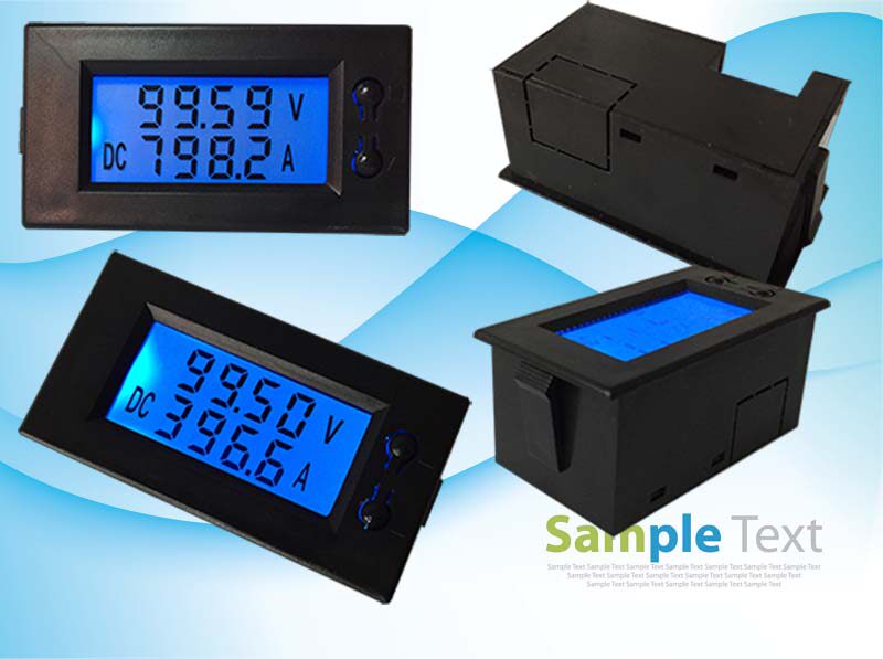 LCD DC dual display Digital display voltmeter ammeter DC9-100V 5135 300A400A500A DV29