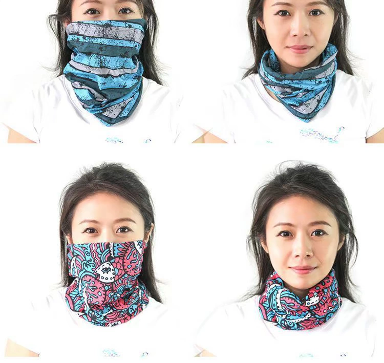 Teng Teng kéo dài headband liền mạch Đa dạng ma thuật tay áo khăn quàng ngoài trời cưỡi chống nắng mặt gió và bụi - Kerchief / Earflap khăn đa năng loại tốt