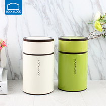 Music clasp vacuum sealed fresh-keeping box lid round to work with rice porridge bucket with twisted hand braised barrel large capacity