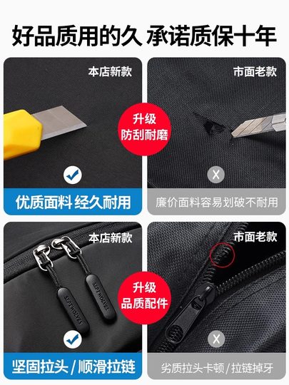 Septwolves Lightweight Travel Backpack Men's Backpack 2025 New Large-Capacity Business Trip Computer Bag School Bag