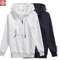 Solid color sweatshirt hoodie custom sweatshirt hooded logo overalls long sleeve diy printed men and women custom couples