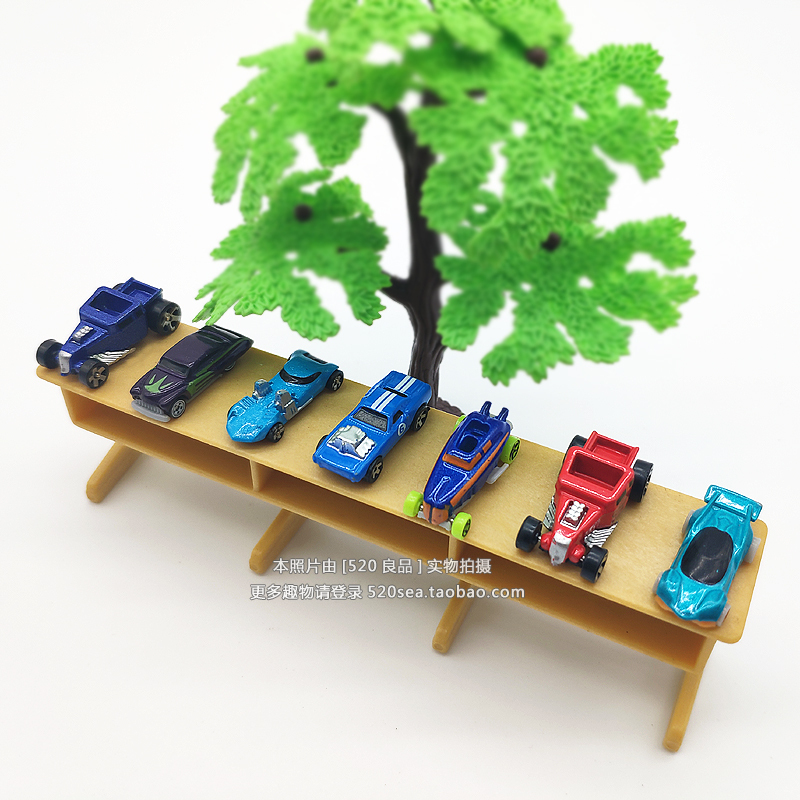Genuine Bulk Goods, Ultra-Small Size, Hot Wheels Alloy Mini Car, Sedan, Sports Car Model, Micro Landscape Scene