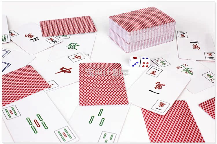 Chà nhựa Mahjong Poker di động Solitaire không thấm nước Mahjong Mini Travel - Các lớp học Mạt chược / Cờ vua / giáo dục mua bộ mạt chược