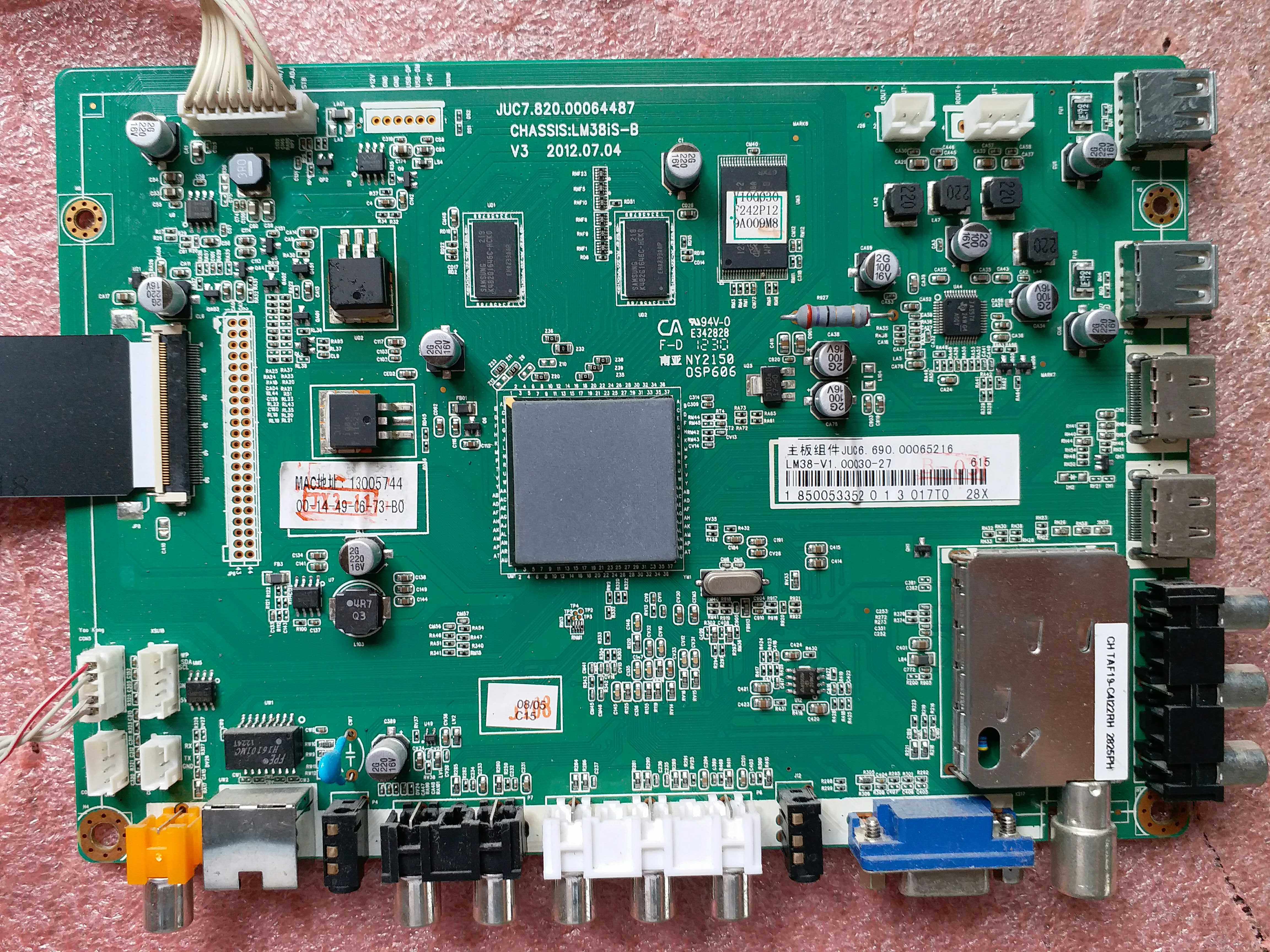 Professional repair Changhong LED50B3100iC LED42B3100iC motherboard JUC7 820 00064487