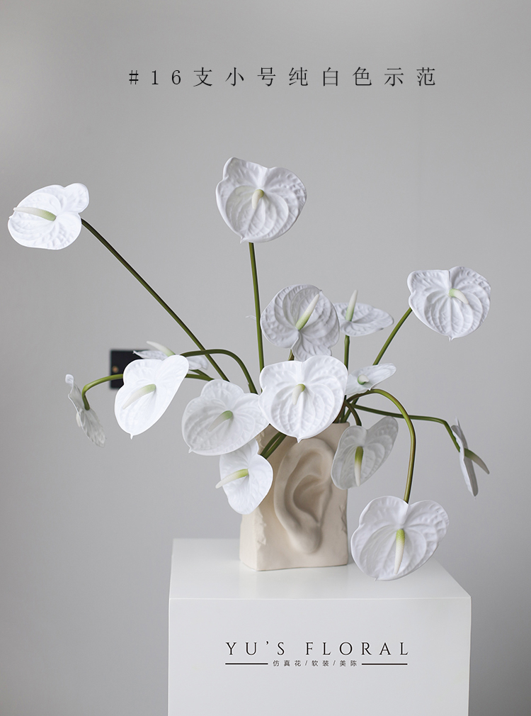 Simulation Flower Fire Crane Flowers White Palm Pink Palm Single Branches Fake Flowers Wedding Decoration Photography Props Home Floral