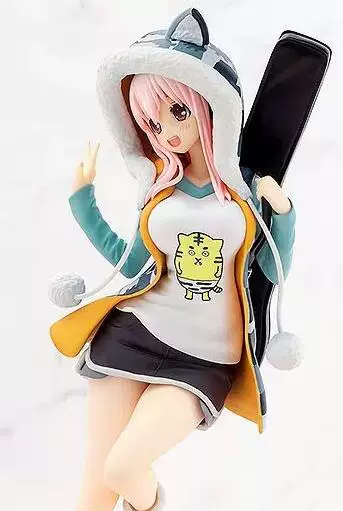 Ручная фигурка (Super Sonico) с тигровой курткой и капюшоном, коллекционная, 18 см