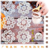 Plastic coffee latte hollow printing template dusting screen