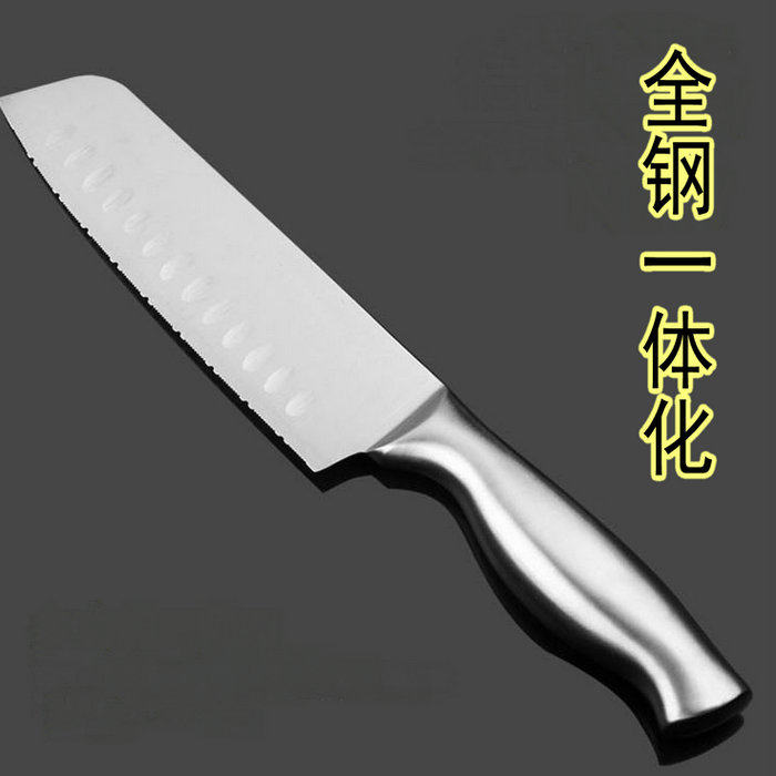 All-steel integrated frozen meat knife serrated thawing knife Cutting frozen meat conditioning knife