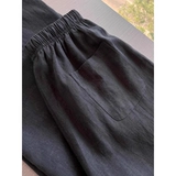 Летние тонкие штаны для отдыха, в корейском стиле, в западном стиле, эластичная талия, на шнурках