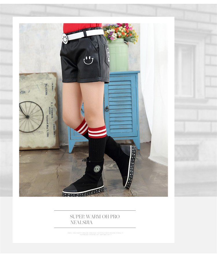 6 nữ lớn trẻ em mùa thu và quần short da mùa đông 8 trẻ em 10 thời trang hoang dã Hàn Quốc 12 trường tiểu học 13 nữ 15 tuổi thủy triều quần tập gym cho nữ