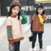 Áo len cho trẻ em 6 mùa thu và mùa đông 8 trẻ em lợn 10 áo dệt kim chạm đáy 12 trường tiểu học 13 nữ 15 tuổi sợi áo len nữ mỏng Áo len