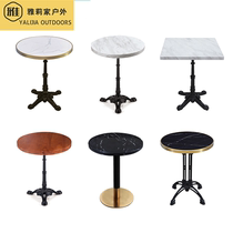 Iron Art Glass Long Table Outdoor Waterproof Net Red Folk Sleeping Outside Swing Cafe Milk Tea Shop Outdoor Table Balcony Table