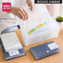 The Right-hand Accordion Pack Multig Layer 5567 Things Bill File Classification Invoice Fashion Big Small And Medium Size Cashier Bag