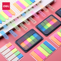 Able Fluorescent Film Indication Index Label Sticker Folder Page Number Student Office Classification Sticker Waterproof Color Book Sticker