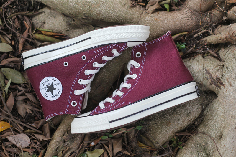 Bắp cải CONVERSE 1970S rượu vang đỏ cao cấp yêu thích giày thường giày trượt ván 162051C giày xtep