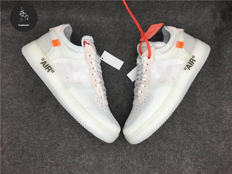 ТЕМНО-БЕЛЫЕ кроссовки Nike Air Force 1 С НИЗКИМ РАСХОДОМ воздуха AF1 Air Force AO4606-100 Изображение 1