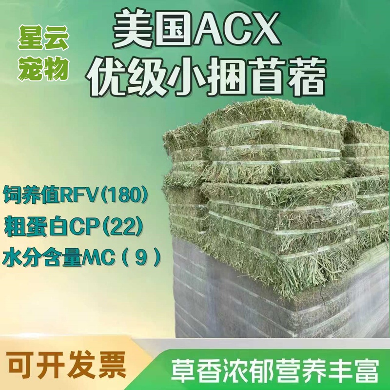 Imported from the United States: 60kg Lbs of Alfalfa Hay, Dried Alfalfa, Purple Flower Alfalfa, Horse Feed, Alfalfa Feed, Alpaca Grass